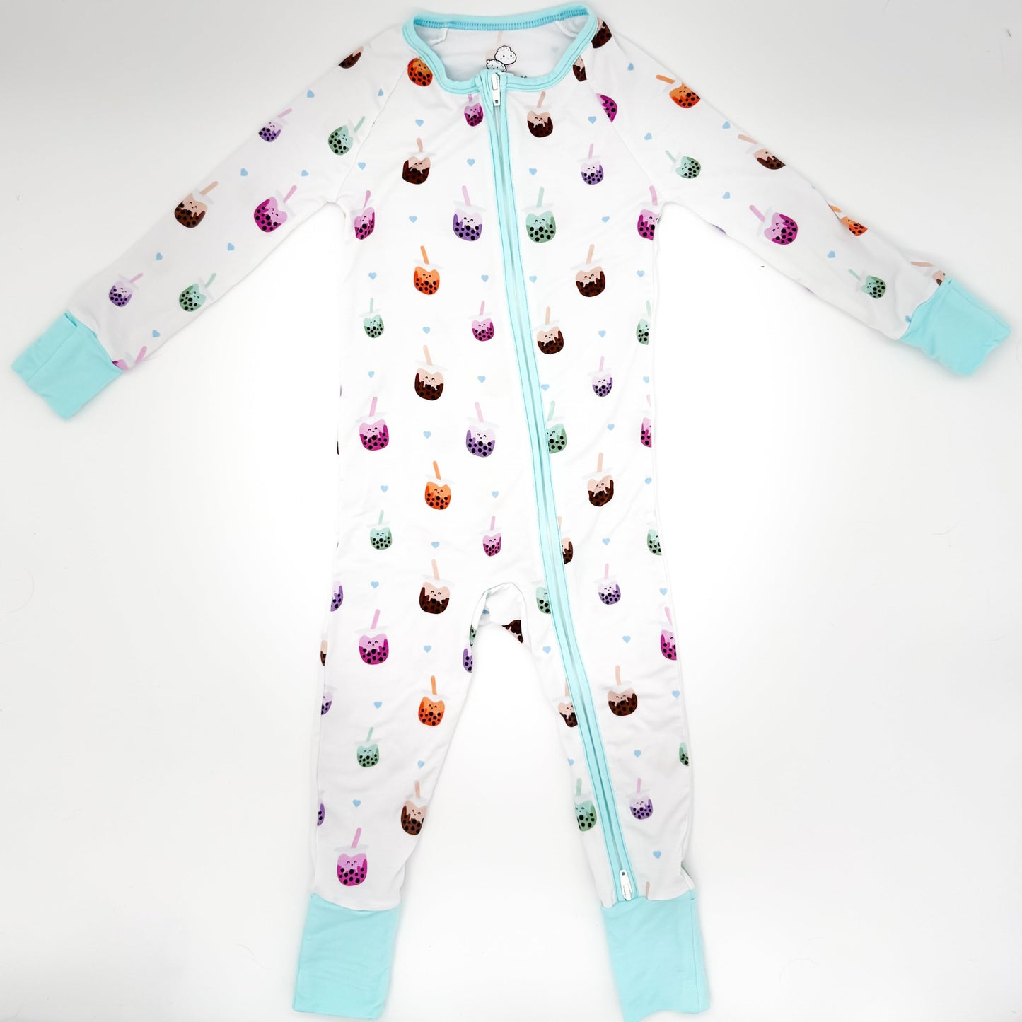Sweet Boba Dreams Bamboo Two-Way Zippy Pajama