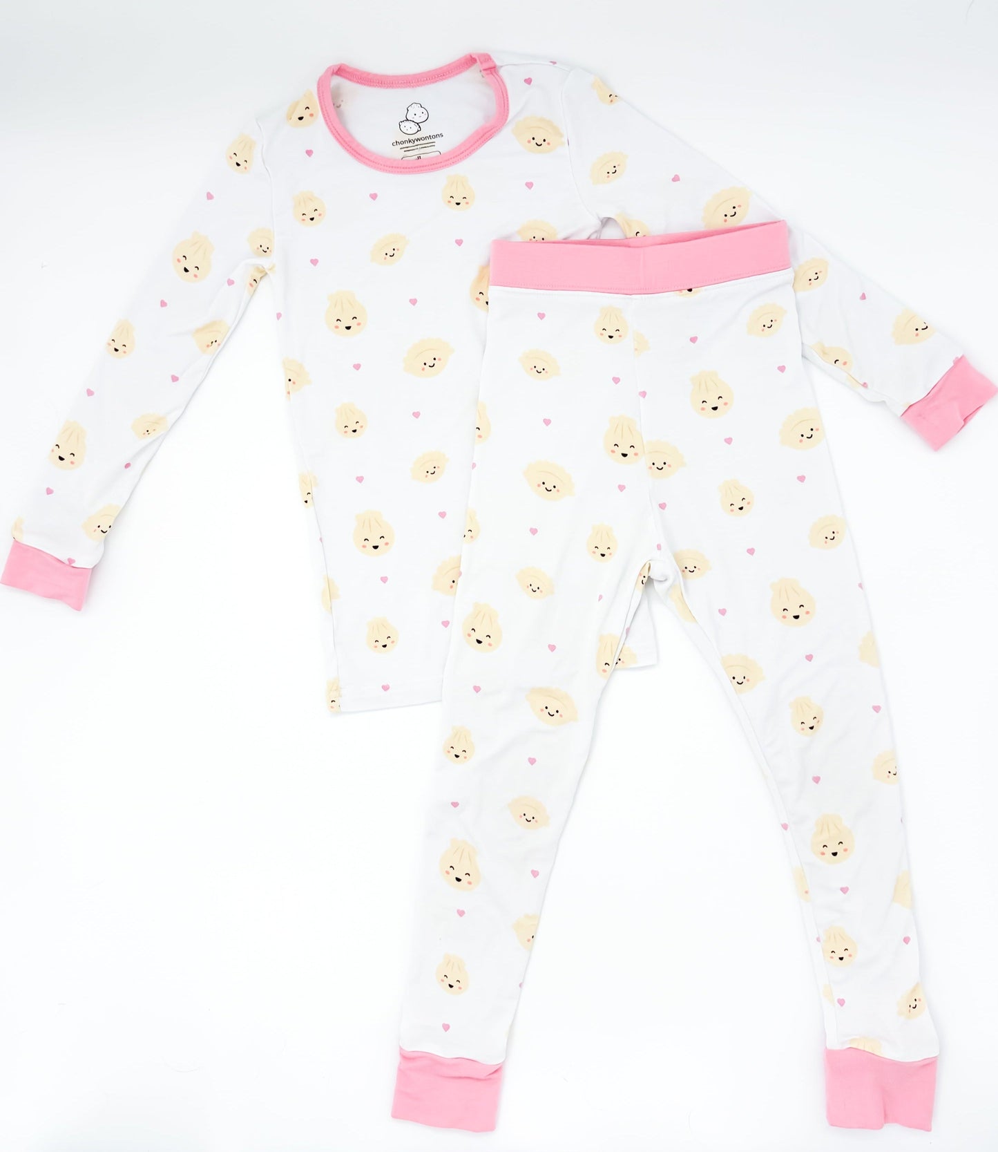 Cozy Dumpling Bamboo Two-Piece Sleep Set - Pink