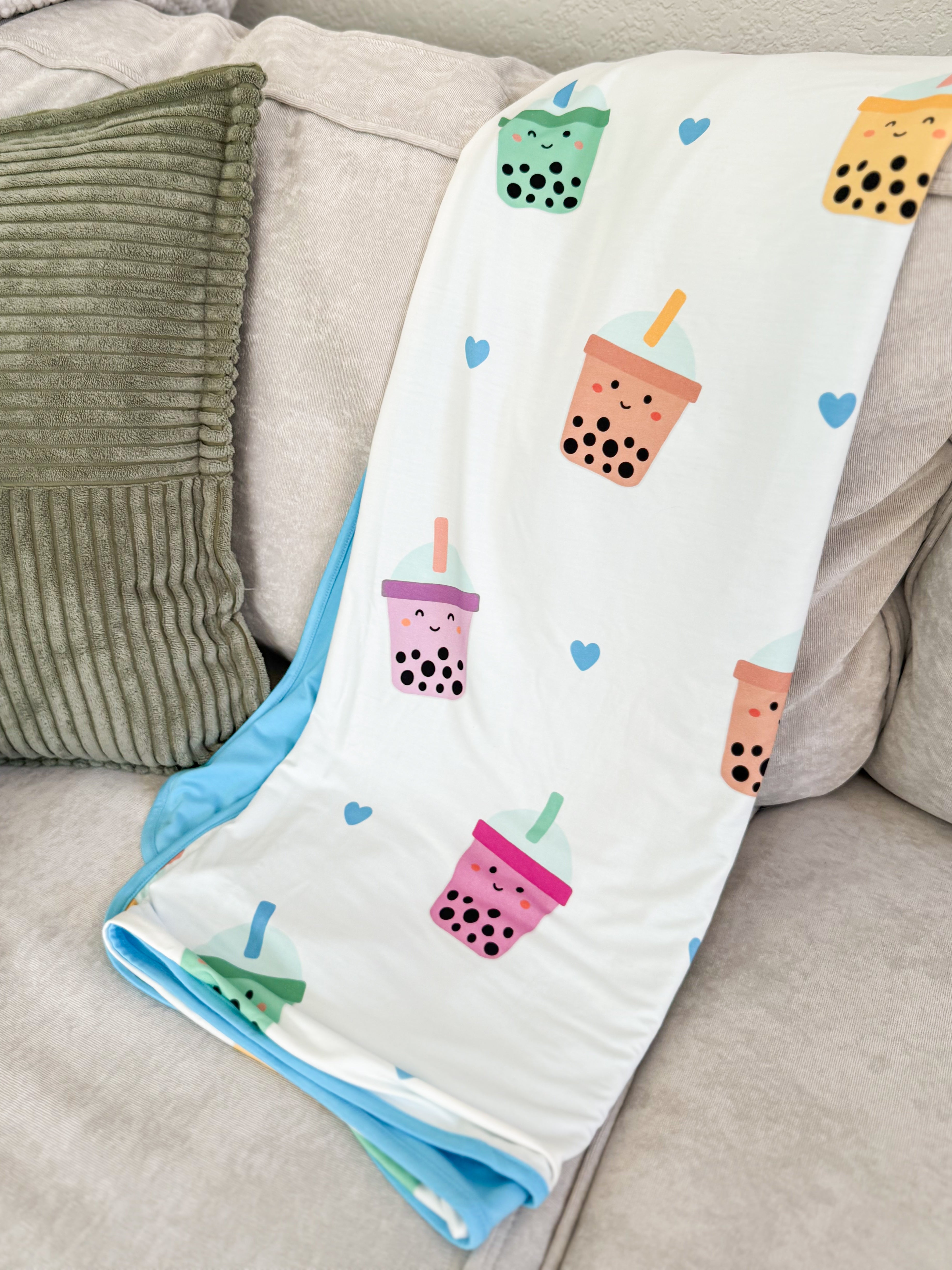 PRE-ORDER ONLY: Sweet Boba Dreams Toddler Blanket