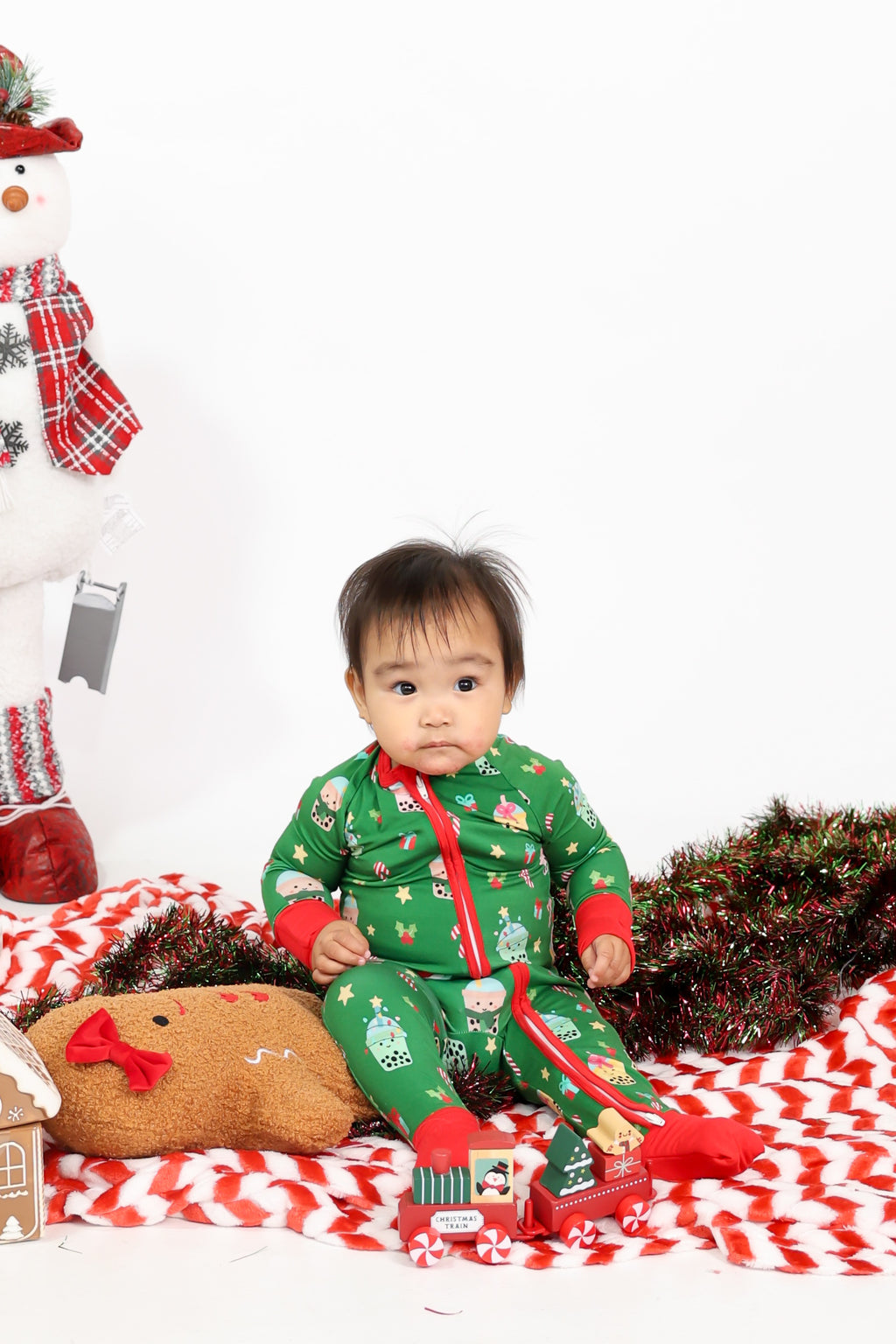 'Teas the Season Bamboo Two-Way Zippy Pajama