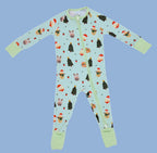 Seasons Eatings Bamboo Two-Way Zippy Pajamas