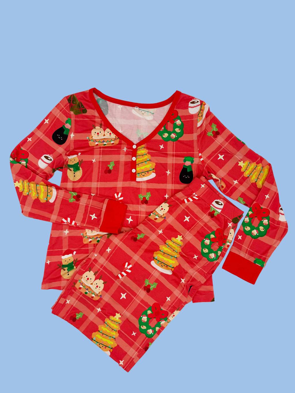 PRE-ORDER ONLY: Jingle Baos Bamboo Womens 2 Piece Sleep Set
