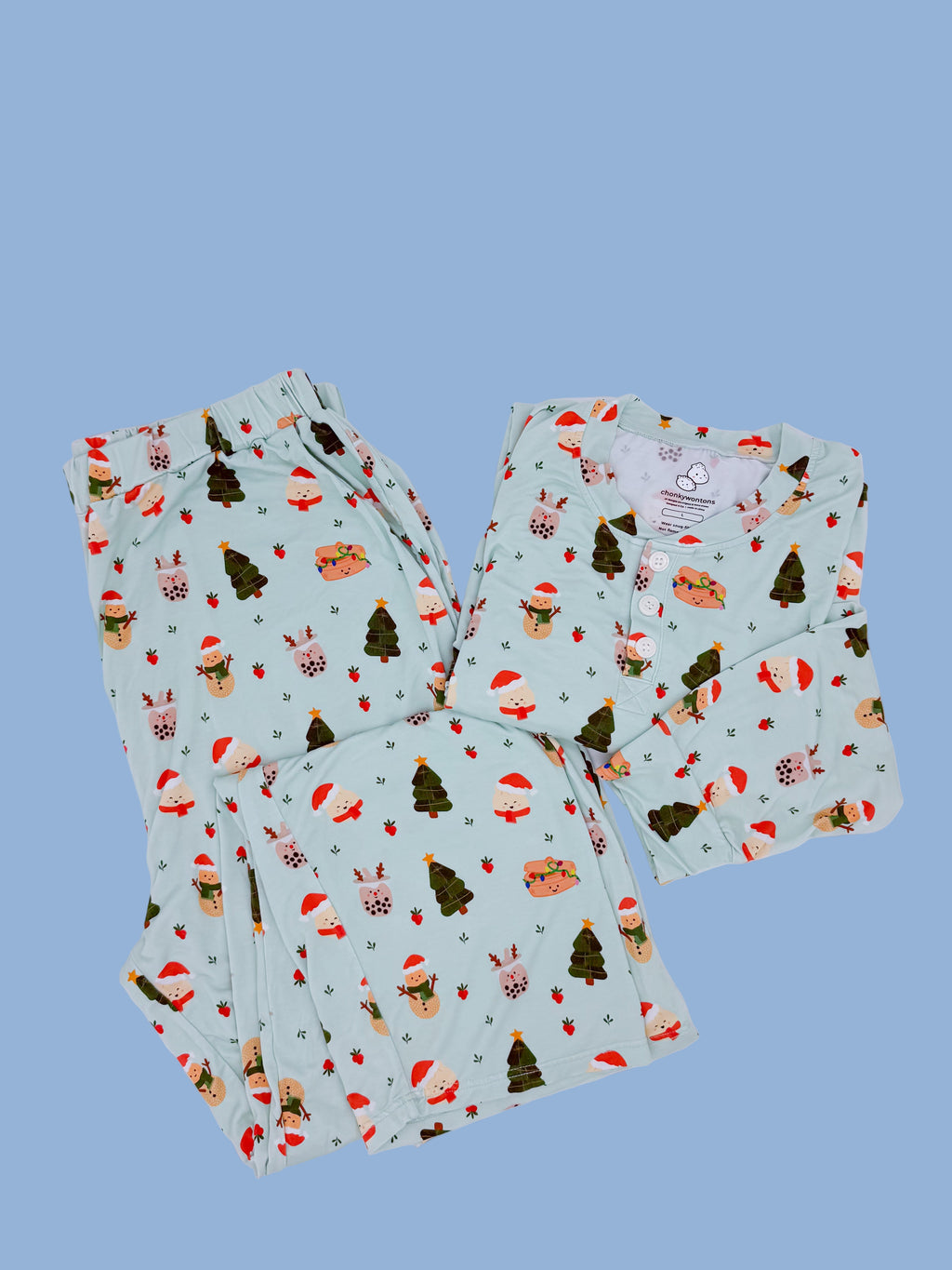 Seasons Eatings Bamboo Mens 2 Piece Sleep Set