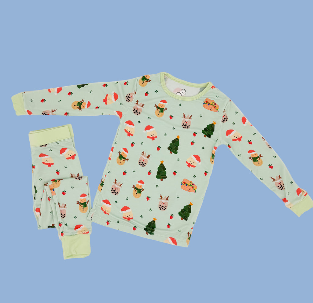 Seasons Eatings Bamboo Kids 2 Piece Sleep Set