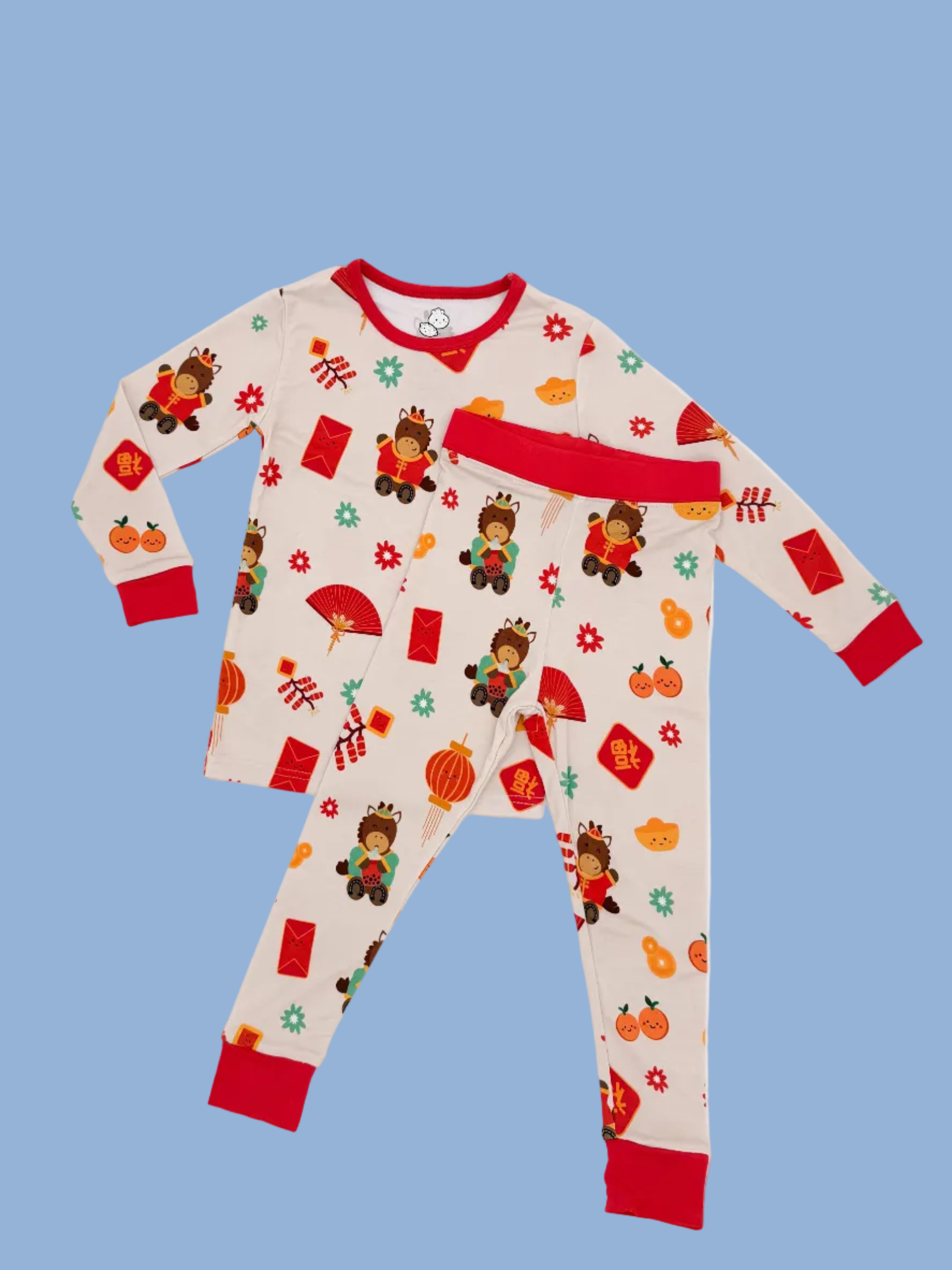 Lucky Horse Bamboo Two-Piece Sleep Set