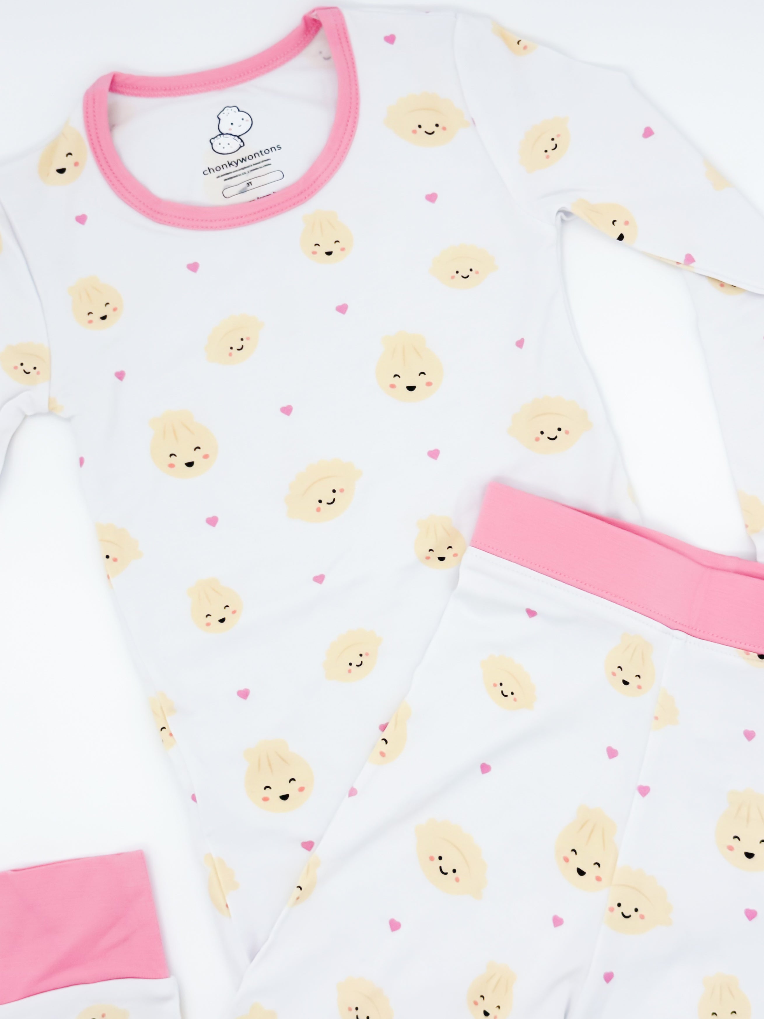 Cozy Dumpling Bamboo Two-Piece Sleep Set - Pink