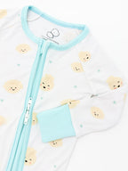 Cozy Dumpling Bamboo Two-Way Zippy Pajama - Blue