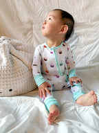 Sweet Boba Dreams Bamboo Two-Way Zippy Pajama
