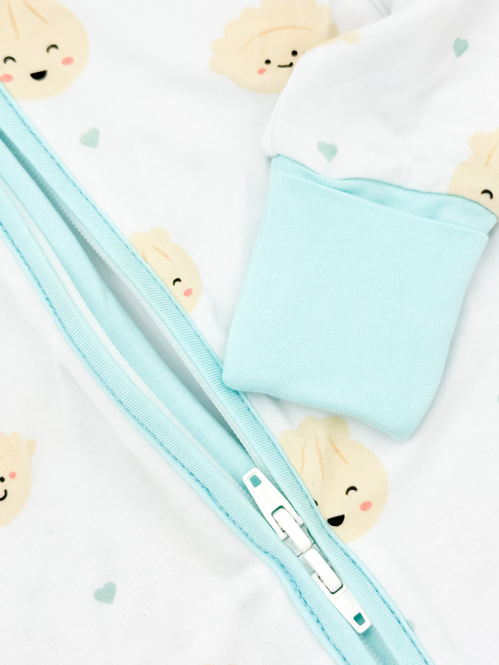 Cozy Dumpling Bamboo Two-Way Zippy Pajama - Blue