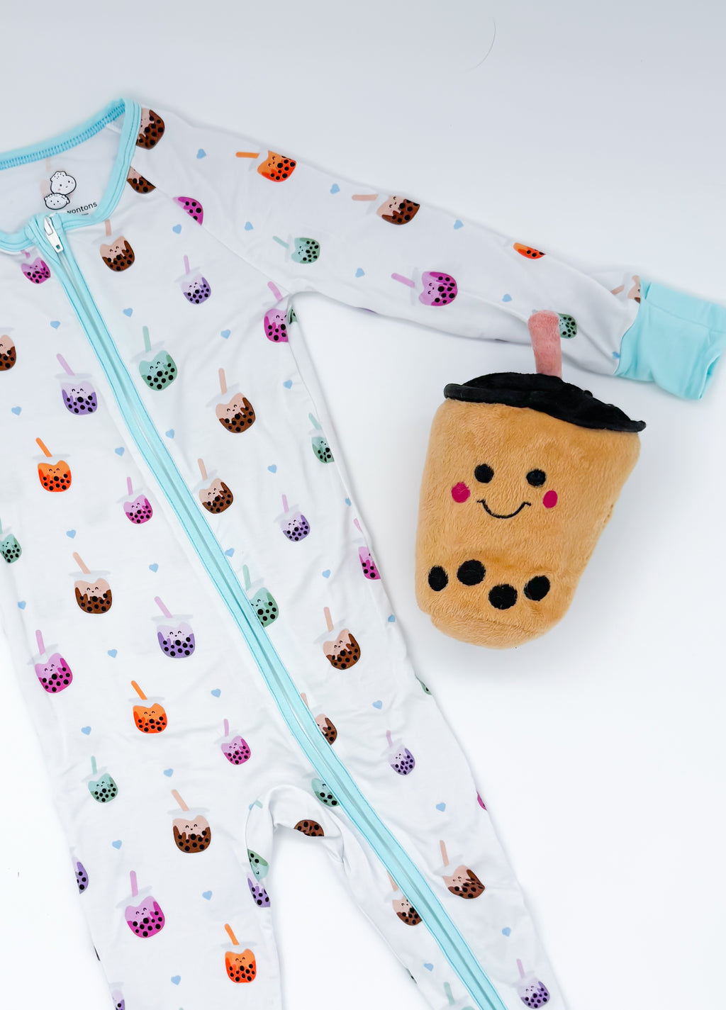 Sweet Boba Dreams Bamboo Two-Way Zippy Pajama