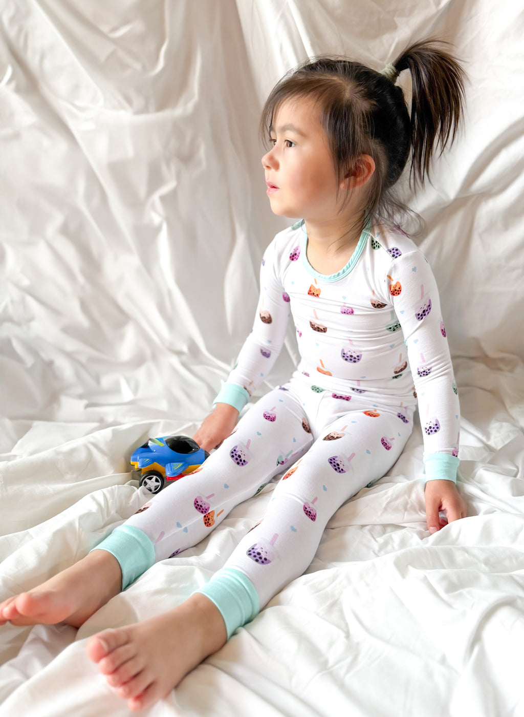 Sweet Boba Dreams Bamboo Two-Piece Sleep Set