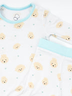 Cozy Dumpling Bamboo Two-Piece Sleep Set - Blue