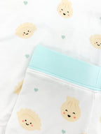 Cozy Dumpling Bamboo Two-Piece Sleep Set - Blue