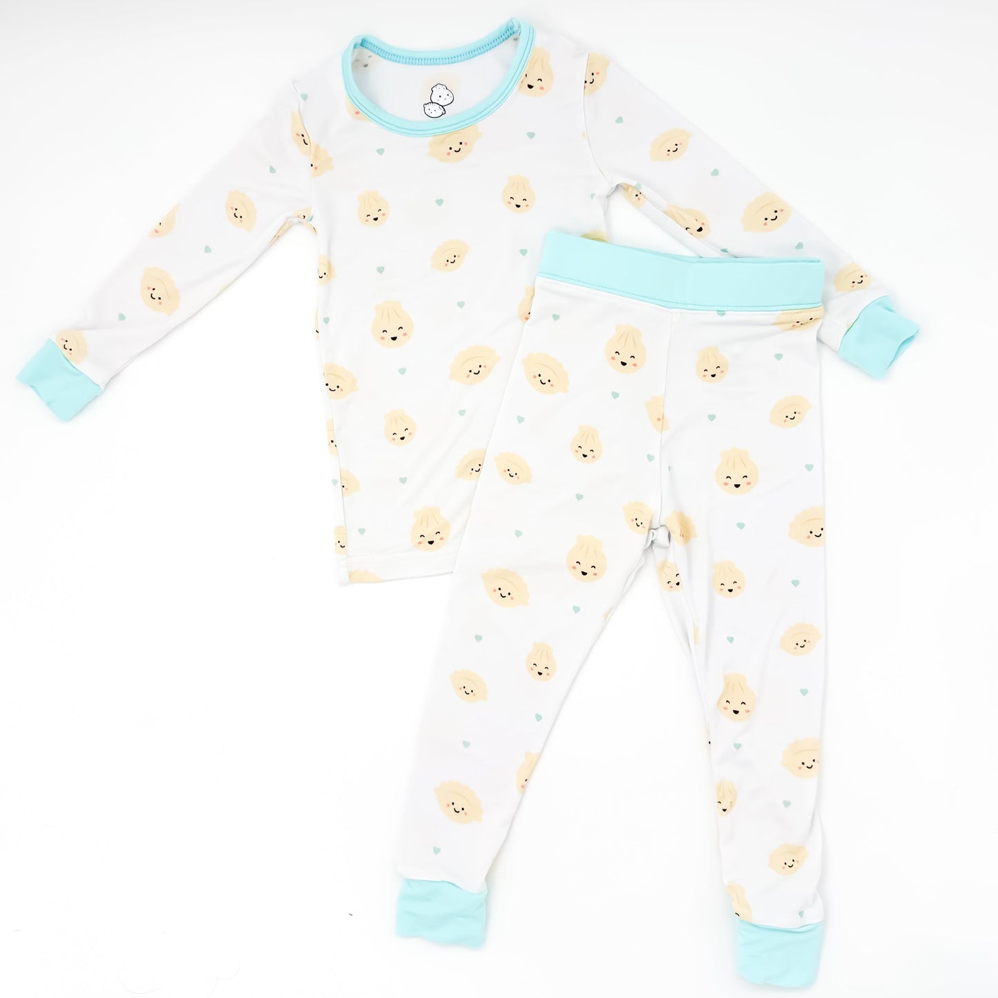 Cozy Dumpling Bamboo Two-Piece Sleep Set - Blue